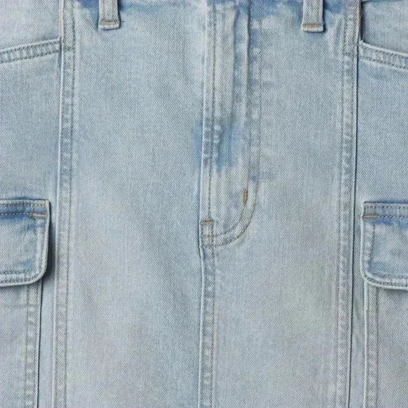 Gap Stone Washes Denim Cargo Mini Skirt NWT - Picture 4 of 11